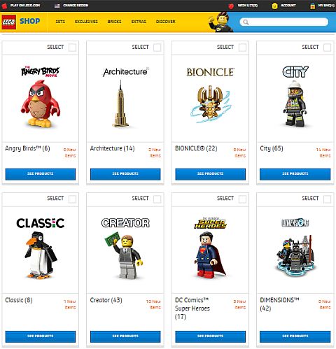 How to use the new Online LEGO Shop