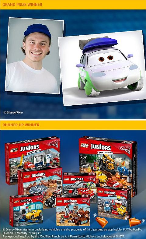 Lull tack fordrejer LEGO Cars 3 movie new sets & contest!