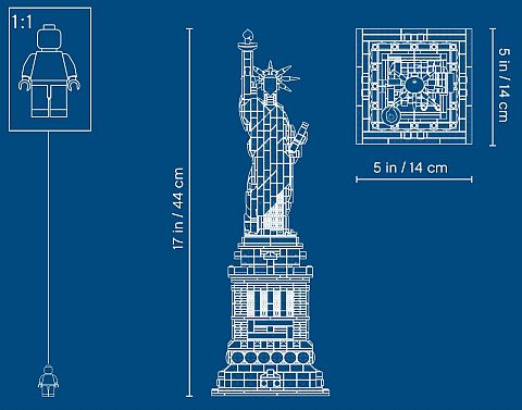 Review] 21042 Statue of Liberty + Comparison + Pimp Guide - Special LEGO  Themes - Eurobricks Forums
