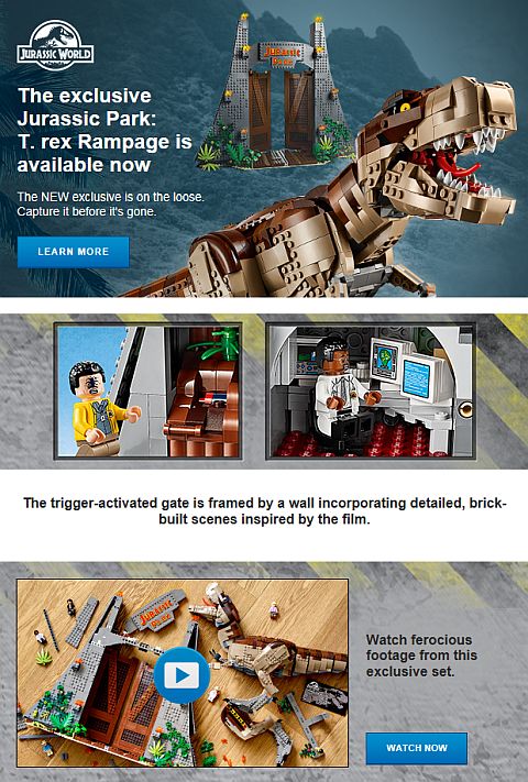 Rock-A-Bye T-Rex  LEGO JURASSIC WORLD: LEGEND OF ISLA NUBLAR 