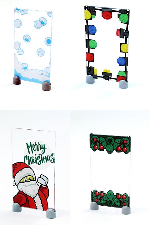 Custom LEGO Halloween & Christmas Windows