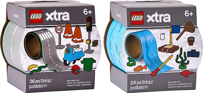LEGO® Xtra review & MOCs: 854048 Road Tape & 854065 Water Tape