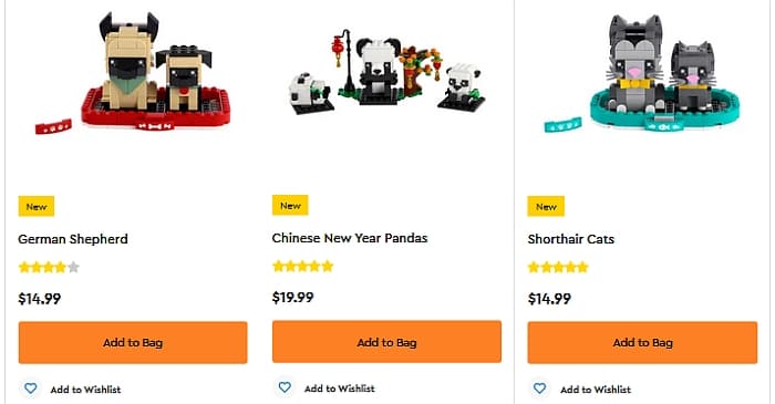 LEGO® BrickHeadz Pets & Chinese New Year review: 40440, 40441 & 40466