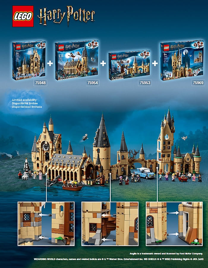 All LEGO Harry Potter summer 2022 Hogwarts sets combined