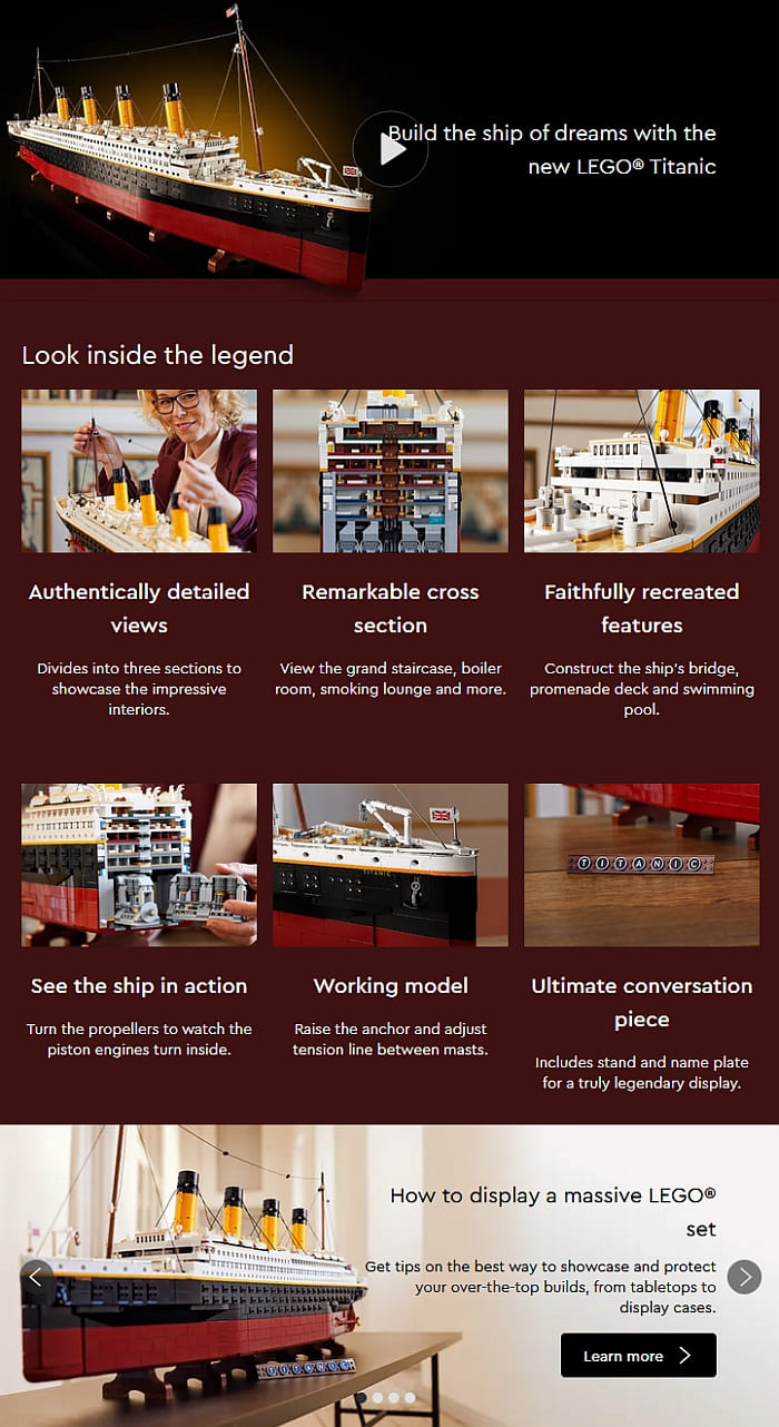 First look at reviews for LEGO for Adults 10294 Titanic