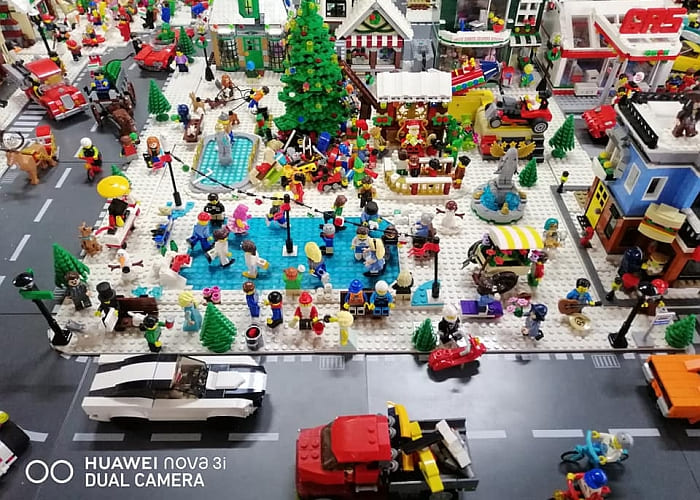 Lego Winter Village Dioramas Display, Good Lego Display Shelves 2021