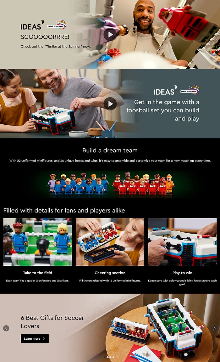 LEGO Football Table Releasing on November 1st