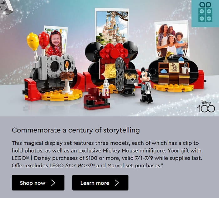 LEGO Disney 100 43230 Walt Disney Camera Rumoured For September 2023