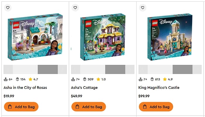 LEGO Disney Wish Collection Overview