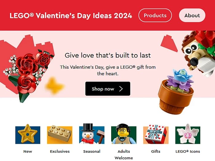 Ideas para el Día de San Valentín LEGO® 2024